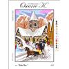 Oscarre K. gobelins, Kit Mezzo Punto Croce Completo cm 30x40 | Sulla Neve (ricamo finito 22x30 cm). Tutto il necessario incluso.