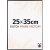 Dutch Frame Factory - Cornice 25x35 cm Nero Opaco - Metallo | Vetro acrilico antiriflesso, Montaggio a parete, Adatta per foto, poster o puzzle, Made in Holland