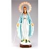 OVUNQUE PROTEGGIMI Statua Madonna Immacolata in Resina cm. 35 con Aureola illuminata, Statuetta della Madonna Miracolosa Adatta ad Ambienti Interni ed Esterni, Made in Italy