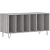 vidaXL Mobile Porta Dischi Grigio Sonoma 100x38x48cm Legno Multistrato