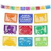 FANMEX Fantastik - Autentico Papel picado Messicano - Bandierine perforate - Modello Giorno dei Morti 5 Metri - Decorazione Festa Messicana (Carta)