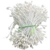 Blausky 240 Pezzi Petali di Fiore, Fiore Artificiale Mini Perla Petalo di Fiore, Doppio Testa Petali di Fiore Stamens per Fiore Fare Matrimonio Festa Casa Scrapbook Decorazione, Bianco