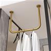 Generic Appendiabiti da soffitto, in metallo, a forma di U, per camera da letto e corridoio, portata 50 kg
