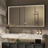 HySail Specchio LED da bagno con cornice in alluminio 100x60cm,antiappannamento | 3 temperature di colore, Regolazione continua, funzione memoria, specchio HD, IP44, montaggio a parete orizzontale/verticale