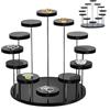 HJYDGJ Espositore in acrilico a 12 animali, personaggi anime, cosmetici, artigianato, gioielli, dessert, cupcake, supporto per profumo, organizzatore per profumi, scaffali per muffin