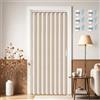 Vatge - Tende a soffietto per porta, tende per armadio, divisorio per stanze, 1 pannello, 99 x 198 cm (larghezza x lunghezza), beige