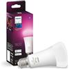Philips Hue Lampadina Smart LED E27, Confezione singola | Luce bianca o colorata, 15 W, 1600 lm, Dimmerabile, Smart Home, Controllo via app e bluetooth