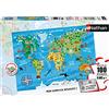Nathan - Puzzle per bambini - 100 pezzi - Mappa mondiale dei monumenti - Ragazza o bambino a partire dai 6 anni - Puzzle di alta qualità - Cartone spesso e resistente - Geografia - 86775