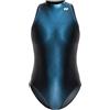 ZONE3 Costume da bagno termico Ti+ da donna, fodera in titanio, scollo alto per acqua fredda