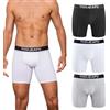 TODJEAFU Boxer da uomo, confezione da 3 pezzi, biancheria intima, boxer in cotone, senza elastico in vita (taglie M - 3XL)