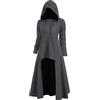 BOTCAM Abito medievale gotico da donna con cappuccio, costume di Halloween, Carnevale, cosplay, steampunk, vintage, abito gotico, maniche lunghe, abiti rinascimentali da donna, taglia grande