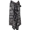 GURU SHOP Sciarpa pareo leggera, sarong, panno stampato a mano | 100% cotone, stampa tradizionale a blocchi, versatile, facile da pulire