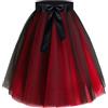 YOUYIKE Gonna Tulle Donna, 65cm Lunga Vestito Gonna Strega Carnevale 5 Piani Taglia Unica per Tutti, Gonna Elegante Donna Sottogonna Tulle per Cosplay Halloween Festa