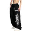 Generisch Baggy Sweatpants Uomo Streetwear Pantaloni sportivi lunghi Y2k Pantaloni da jogging Baggy Gothic Pantaloni Punk Training Pantaloni Gym Bodybuilding Pantaloni Pantaloni Pantaloni lunghi per il tempo