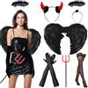 KIKVTER Ali Angelo, Costume Halloween Donna, 60cm Ali Nere, Ali Angelo Nero | Ali da Angelo, Costume Angelo Donna, Ali Angelo Adulto, Angelo Nero Costume Halloween, Halloween Costume Donna per Cosplay