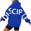 Uwdiohq Felpe con Cappuccio da Donna, Oversize Taglie Forti, Maglioni Casual A Maniche Lunghe alla Rossa Felpa Crop Donna Elegante Zip per Sportiva Primaverili Garzata Plaid in Pile Orsetto