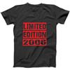 YUJINGG T-shirt vintage in 100% cotone, per uomo e donna, edizione limitata, per compleanno, 2006, 2006, colore: nero