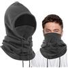Risipu Fleece Balaclava Winter Hat,Thermal Face Mask for Men & Women,Snood Hood Hat Neck Warmer Windproof Ski Mask