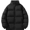 Generic Piumino da donna corto, invernale termico trapuntato cappotto impermeabile imbottito piumino oversize zip up colletto stand cappotto parka da donna ispessito tinta unita abbigliamento da trekking