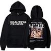 Generisch Mengmiao - Felpa con cappuccio da donna e uomo, stile K-Katseye Y2K, stile K-Pop, retrò, streetwear, unisex