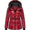 Navahoo EISGLANZ giacca invernale con cappuccio da donna, dark red,