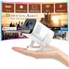 XuanPad Mini proiettore e app con licenza ufficiale: XuanPad Whtie, proiettore smart 4K, supporto 2000 ANSI con WiFi e Bluetooth, proiettore portatile nativo 1080P per esterni con supporto a 360°
