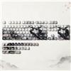 Womier PBT Keycaps 75 percent, MOA Keycaps - Copritasti a sublimazione del colore per personalizzazione tastiera, set per tastiera meccanica Cherry MX 61/64/68/84/87/100/104/108 con motivo bianco e