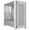 CORSAIR FRAME 4000D Modular Mid-Tower ATX PC Case - Flusso d'aria elevato, sistema di montaggio ventole InfiniRail™, ASUS BTF, MSI Project Zero, Gigabyte Project Stealth - Bianco