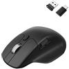 Keychron M6 Mouse Ottico Wireless Silenzioso da 1000 Hz, Fino a 12.000 DPI | Bluetooth 5.3 / 2,4 GHz / USB-C, Leggero (86 g), Programmabile, Sensore PixArt 3311, per Windows, Mac e Linux - Nero