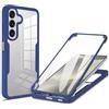 YUXING Cover per Samsung Galaxy A18/A17 5G, 360 Gradi Antiurto | Protezione dello Schermo Integrata, Protezione Integrale, TPU+PC, Retro Trasparente, Bordi Rialzati, Antigraffio-Blu