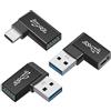 JSER Adattatore da USB 3.1 tipo C maschio femmina a USB 3.0 tipo A femmina, adattatore dati OTG 10 Gbps (3 pezzi/set)
