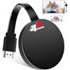 Yorrimmu Miracast HDMI Dongle 2.4 & 5G & 4K Wireless HDMI Compatibile iOS/Android/Windows/Mac/Supporta Airplay/DLNA/Miracast