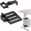 VexNook Supporto PC sotto scrivania - Supporto per computer per gambe da tavolo da 65 x 45 mm, supporto CPU in acciaio per tavoli da seduta, supporto PC con portata di 18 kg, regolabile in altezza e larghezza