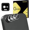 Yskbilm 3 pellicole protettive per fotocamera per iPhone 17e, ultra HD, durezza 9H, antigraffio, senza bolle, anti-impronte, argento