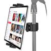 Dosvsi Porta Tablet per Asta Microfono, Supporto Tablet Leggio Spartiti Musicali, Regolabile a 360° Porta Tablet Microfono Leggio per iPad Pro 12.9 Air Mini, iPad 10.9, Galaxy Tab S A, 4~13 Tablet
