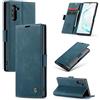 Phernykas Custodia Portafoglio Libro Magnetica per Samsung Galaxy Note 10 | Flip Book Cover in pelle PU, Porta Carte, Protezione astuccio, Telefono Libretto Case per Samsung Note 10, Blu