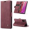 Phernykas Custodia Portafoglio Libro Magnetica per Samsung Galaxy Note 20 | Flip Book Cover in pelle PU, Porta Carte, Protezione Astuccio, Telefono Libretto Case per Samsung Note 20, Vion-rosso