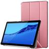 Simpeak Cover Compatibile per Huawei MediaPad T5 10.1 Custodia, Custodia Cover in Pelle PU Compatibile con Huawei MediaPad T5 10.1 2018 Ultra-Sottile Folio Supporto Smart Cover, Rosa
