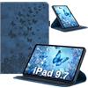 LSPCASA Custodia per iPad 6a/5a Gen 9,7 (2018/2017), girevole a 360 gradi, blu