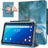 TiMOVO Custodia per Amazon Alexa Tablet 11 2026 con Anello per Penna | BluPavoneSetoso, Per Nuovissimo Tablet Amazon Alexa, Cover con Due Angoli di Inclinazione e Supporto, Cinghia a Mano, Leggera