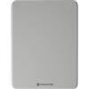 excovip Mini tappetino per mouse rigido in poliuretano e resina epossidica, 20 x 15 cm, grigio chiaro, superficie rigida liscia per laptop wireless, scomparti per tastiera, casa, ufficio e viaggi, per