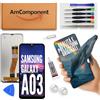 AmComponent - display di ricambio per SAMSUNG GALAXY A03 SM-A035G A035 schermo LCD + vetro touch screen | Componente di ricambio con luminosità intensa e risposta al tocco reattiva