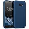 kwmobile Custodia Compatibile con Samsung Galaxy A5 (2017) Cover - Back Case Morbida - Protezione in Silicone TPU Effetto Metallizzato blu metallizzato