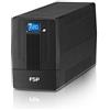 FSP iFP 1500 gruppo di continuità (UPS) A linea interattiva 1500VA / 900W, 2x Schuko, 2x IEC, LCD touch screen, la tensione portata di ingresso 162-290 VAC onda sinusoidale (auto-sensing) simulato