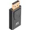 AXFEE Adattatore DisplayPort a HDMI 4K, Risoluzione 4K@30hz, Nero | DP Maschio a HDMI Femmina Convertitore, hdmi Adattatore Displayport, per HDTV, Monitor, Proiettori, Portatili, Desktop