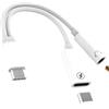 HOYULLI Adattatore jack a USB C per cuffie tipo C 3,5 mm AUX cavo audio caricatore connettore microfono per iPhone 17 16 15 Pro MAX compatibile con Samsung S26 S25 per Apple iPad porta AUX Android