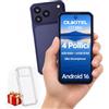 OUKITEL C17 Mini Smartphone Android 16-16GB+64GB,4 Pollici 108g,Blu | 4 Pollici corpo da 108g, batteria 2300mAh, fotocamera 13MP, 4GB+64GB(1TB), Dual SIM 4G, Android 16 smartphone