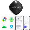 ATUVOS Air Tag Pro Smart Tag Tracker per Android & iOS, Dual System Localizzatore Bluetooth Funziona con Google Funzioni Trova o Apple Dov'è APP, per Valigia, Borse.Batteria Sostituibile. 1 pezzi Nero