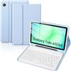 KTOITION Custodia per tastiera per Samsung Galaxy Tab A11, con tastiera magnetica rimovibile, Bluetooth, blu