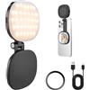 Astriva Luce magnetica per selfie con specchio, luce ad anello per cellulare, 900 mAh, anello a LED a 360°, compatibile con iPhone Mag Safe/Android, luce ad anello per selfie per trucco, fotografia e video